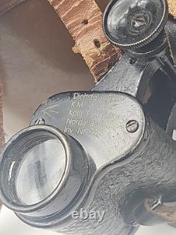 WWII 1942 Trophy Binoculars C. P. Goerz 6x with Case Kriegsmarine U-Boat 206