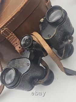 WWII 1942 Trophy Binoculars C. P. Goerz 6x with Case Kriegsmarine U-Boat 206
