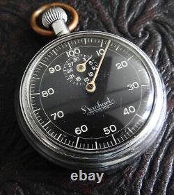 WWII GERMAN KRIEGSMARINE BATTLESHIP Torpedo Timer STOPWATCH HANHART Artl. 7980