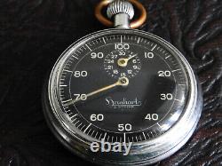 WWII GERMAN KRIEGSMARINE BATTLESHIP Torpedo Timer STOPWATCH HANHART Artl. 7980