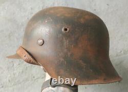 WWII German Helmet M42/EF62 Kriegsmarine Restored
