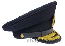 WWII German Kriegsmarine Admiral Visor Cap Premium Wool U-Boat Hat Reprodution
