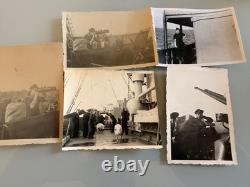 WWII German Kriegsmarine Barrier Breaker 19 ROSTOCK Original Photo Lot 1941-42