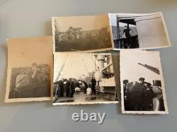WWII German Kriegsmarine Barrier Breaker 19 ROSTOCK Original Photo Lot 1941-42