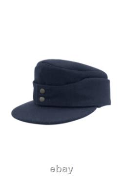 WWII German Kriegsmarine EM Navy Blue Wool M43 Field cap M