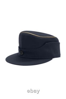 WWII German Kriegsmarine General Navy Blue Gabardine M44 Field cap M