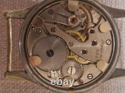 WWII German Kriegsmarine K. M. 592 Wristwatch Exceptional Dial, keeps excelle