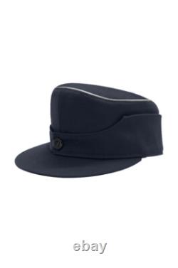 WWII German Kriegsmarine Officer Navy Blue Gabardine M44 Field cap M