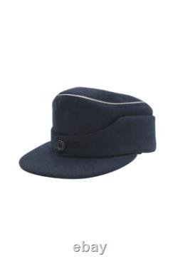 WWII German Kriegsmarine Officer Navy Blue Wool M44 Field cap M