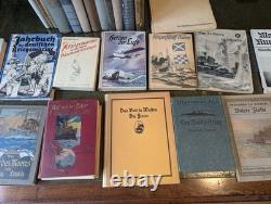 WWII German Naval Maritime History Book Lot (Kriegsmarine / U-Boat era)