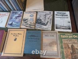 WWII German Naval Maritime History Book Lot (Kriegsmarine / U-Boat era)