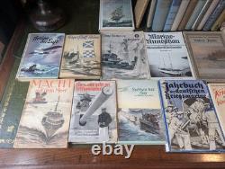 WWII German Naval Maritime History Book Lot (Kriegsmarine / U-Boat era)