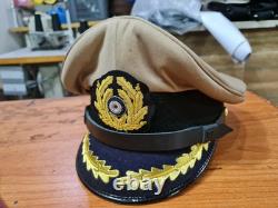 WWII German Navy Senior Officer Tropical Cru Hat Cap Reproduction Kriegsmarine