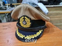 WWII German Navy Senior Officer Tropical Cru Hat Cap Reproduction Kriegsmarine