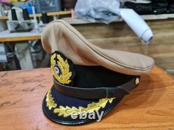 WWII German Navy Senior Officer Tropical Cru Hat Cap Reproduction Kriegsmarine