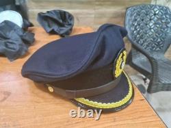 WWII German Navy U-Boat Officer Visor Cap Replica Kriegsmarine Senior Hat WWII