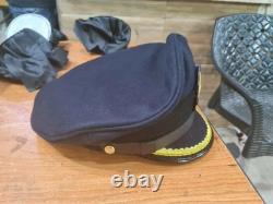 WWII German Navy U-Boat Officer Visor Cap Replica Kriegsmarine Senior Hat WWII
