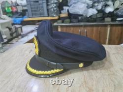 WWII German Navy U-Boat Officer Visor Cap Replica Kriegsmarine Senior Hat WWII