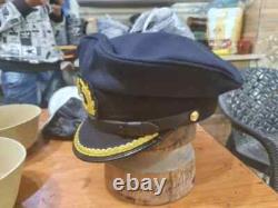 WWII German Navy U-Boat Senior Officer Visor Cap Kriegsmarine Hat WW2