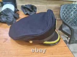 WWII German Navy U-Boat Senior Officer Visor Cap Kriegsmarine Hat WW2