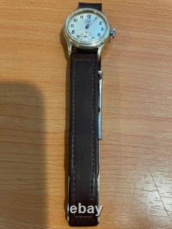 WWII German Navy ZentRa KM Military Watch 1940s Swiss Lever 18mm Sector Dial