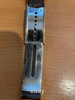 WWII German Navy ZentRa KM Military Watch 1940s Swiss Lever 18mm Sector Dial