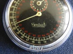WWII German U-Boat Battleship STOPWATCH HANHART KRIEGSMARINE Artl. 6506 with Box