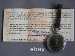 WWII German U-Boat Battleship STOPWATCH HANHART KRIEGSMARINE Artl. 6506 with Box