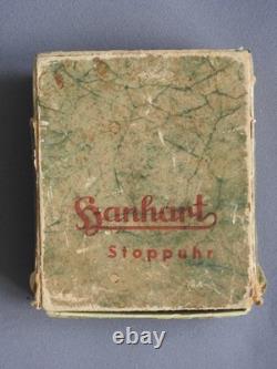 WWII German U-Boat Battleship STOPWATCH HANHART KRIEGSMARINE Artl. 6506 with Box