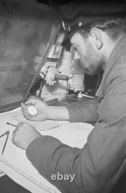 WWII German U-Boat Battleship STOPWATCH HANHART KRIEGSMARINE Artl. 6506 with Box