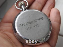 WWII German U-Boat Battleship Timer STOPWATCH HANHART KRIEGSMARINE 622