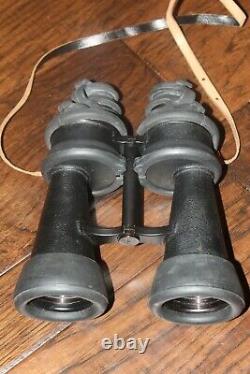 WWII German U-Boat Kriegsmarine Naval Binoculars with Case beh 7x50