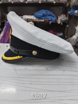 WWII German navy U-Boat senior officer (Kriegsmarine) cap officer visor Hat