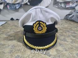 WWII German navy U-Boat senior officer (Kriegsmarine) visor cap