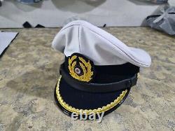 WWII German navy U-Boat senior officer (Kriegsmarine) visor cap