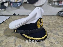 WWII German navy U-Boat senior officer (Kriegsmarine) visor cap