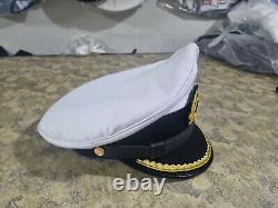 WWII German navy U-Boat senior officer (Kriegsmarine) visor cap