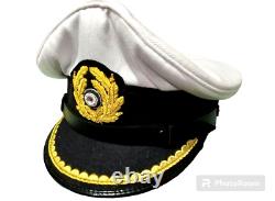 WWII German navy U-Boat senior officer (Kriegsmarine) visor cap Replica All Siz