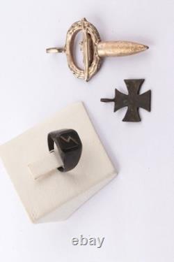 WWII German submarine Pendant Berlin Ring navy WW2 Iron cross Trench art Germany