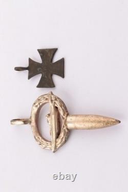 WWII German submarine Pendant Berlin Ring navy WW2 Iron cross Trench art Germany