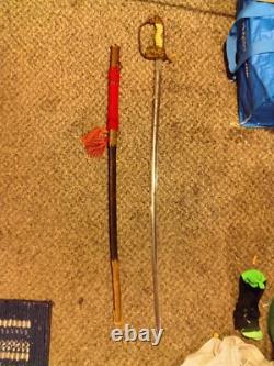 WWII KRIEGSMARINE / GERMAN NAVY PARADE DRESS OFFICER SWORD Original Scabbard