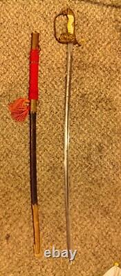 WWII KRIEGSMARINE / GERMAN NAVY PARADE DRESS OFFICER SWORD Original Scabbard