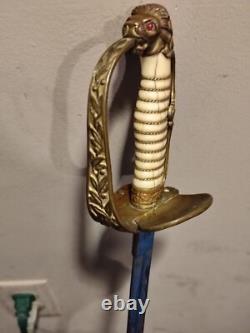WWII KRIEGSMARINE / GERMAN NAVY PARADE DRESS OFFICER SWORD Original Scabbard