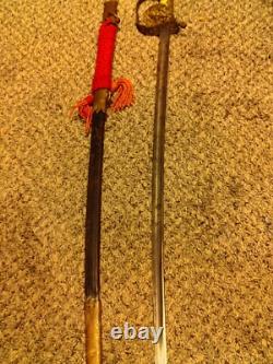 WWII KRIEGSMARINE / GERMAN NAVY PARADE DRESS OFFICER SWORD Original Scabbard