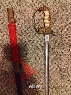 WWII KRIEGSMARINE / GERMAN NAVY PARADE DRESS OFFICER SWORD Original Scabbard