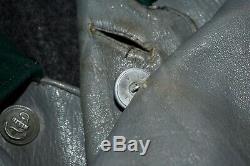 WWII KRIEGSMARINE German Navy Leather U-Boat Mechanics Deck Jacket EUR 46 UK 36