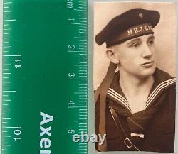 WWII Marine HJ Herne German Youth Member Kriegsmarine 3 ORIGINAL Vintage Photos