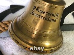 WWII/WW2 German brass big bell KRIEGSMARINE 1933-1936
