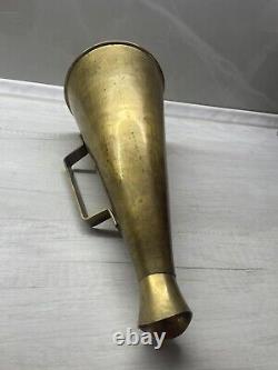 WWII. WW2. German brass loudspeaker. Kriegsmarine. 1937