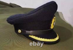 WWII WW2 Style German U-BOAT Kriegsmarine Captain Visor Hat Cap SET OF 2